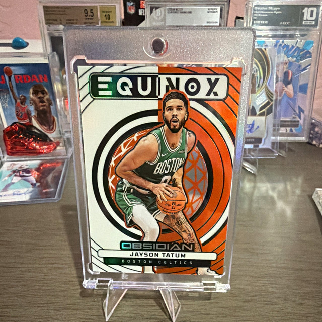 Panini 2024-25 Obsidian Equinox Jayson Tatum Celtics #9 Orange Flood /99