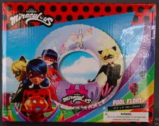 Mighty Mojo Ladybug Cat Noir 30  Inflatable Pool Float Raft Glitter Tube