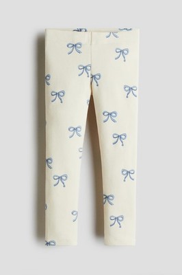H&M  NWT (9/10Y)Printed adj waist  Full-Length Leggings for Girls