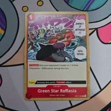 Green Star Rafflesia OP01-028 Romance Dawn Pre Errata