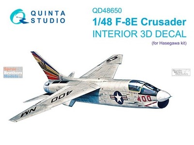 QTSQD48650 1:48 Quinta Studio 3D Decal - F-8E Crusader (HAS kit)