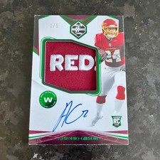 2020 Panini Limited Emerald Rookie Patch Auto Antonio Gibson 1/5 1/1 Redskins
