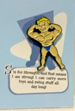 FALLOUT PIN (S IS FOR STRENGTH  (BETHESDA) PIN SIZES ARE VERY SMALL