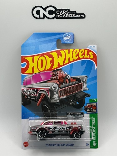 Hot Wheels 1/64 Zamac 55 Chevy Bel Air Gasser 2024 #2/5 - Édition Mainline, Neuf
