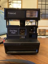 Polaroid 600 One Step - Instant Film Flash UNTESTED Camera with Strap