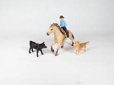 Schleich Farm World Rodeo Riding Playset Cowgirl Rodeo Rider Figure Horse Dog
