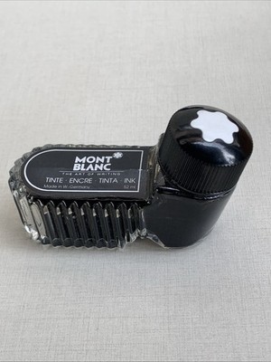 Vintage Mont Blanc Fountain Pen Ink Royal Blue Inkwell 52ml New