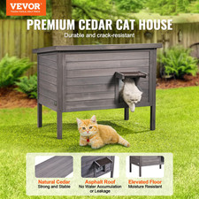 Outdoor Cat House Weatherproof, 34"L x 22"W x 27"H