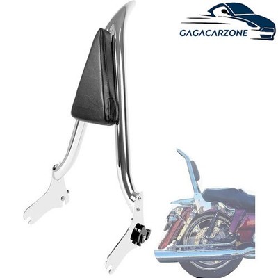 22''Backrest Sissy Bar For 1997-2008 Harley Road King Street Glide Electra Glide