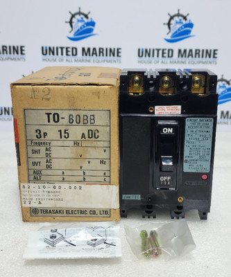 Terasaki Elektrischer T0-60BB Leistungsschalter 3-Polig 15A Conn.FDC