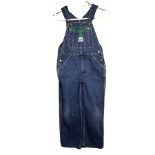 Liberty Denim Bib Overalls Youth 8R Blue Original Fit Zip Pocket Farming