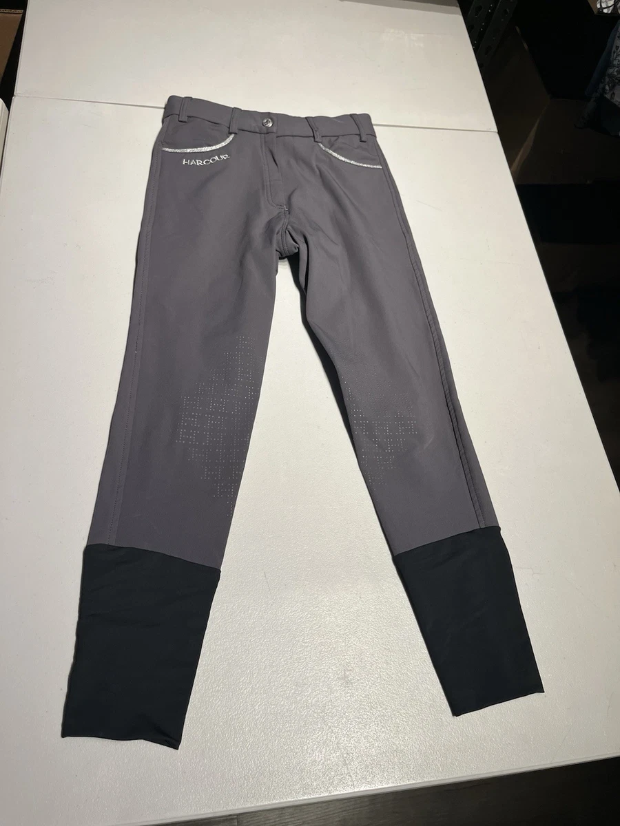 Pantaloncini Da Equitazione Donna Discount Accessories, Grigio, Taglia 48, Morbidi E Attillati In Cotone Ed Elastan