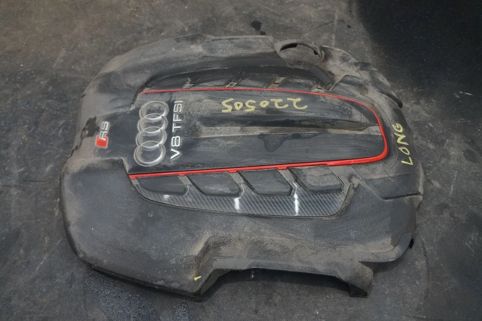 Cubierta del motor protector panel fibra de carbono moldura 079103925BC OEM Audi RS7 14-18 Foto 2 de 4