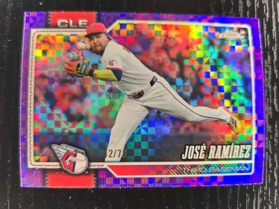 2026 Topps Chrome Jose Ramirez Purple  XRefractor /75 