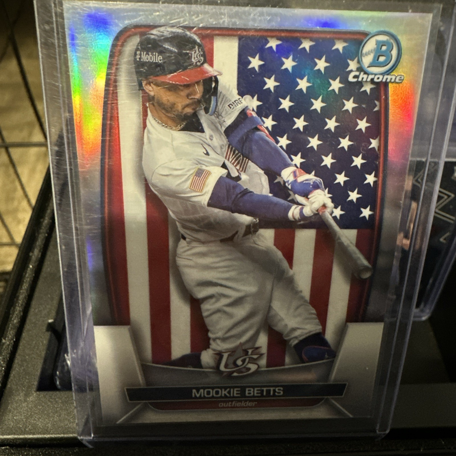 2023 Bowman Chrome Refractor Mookie Betts United States WBC-86 /499