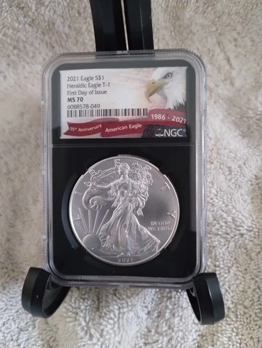 2021 MS70 Eagle First Day Of Issue - Type 1