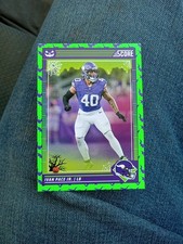 2024 Score-A-Treat Ivan Pace Jr. #186 Football Minnesota Vikings GREEN BATS