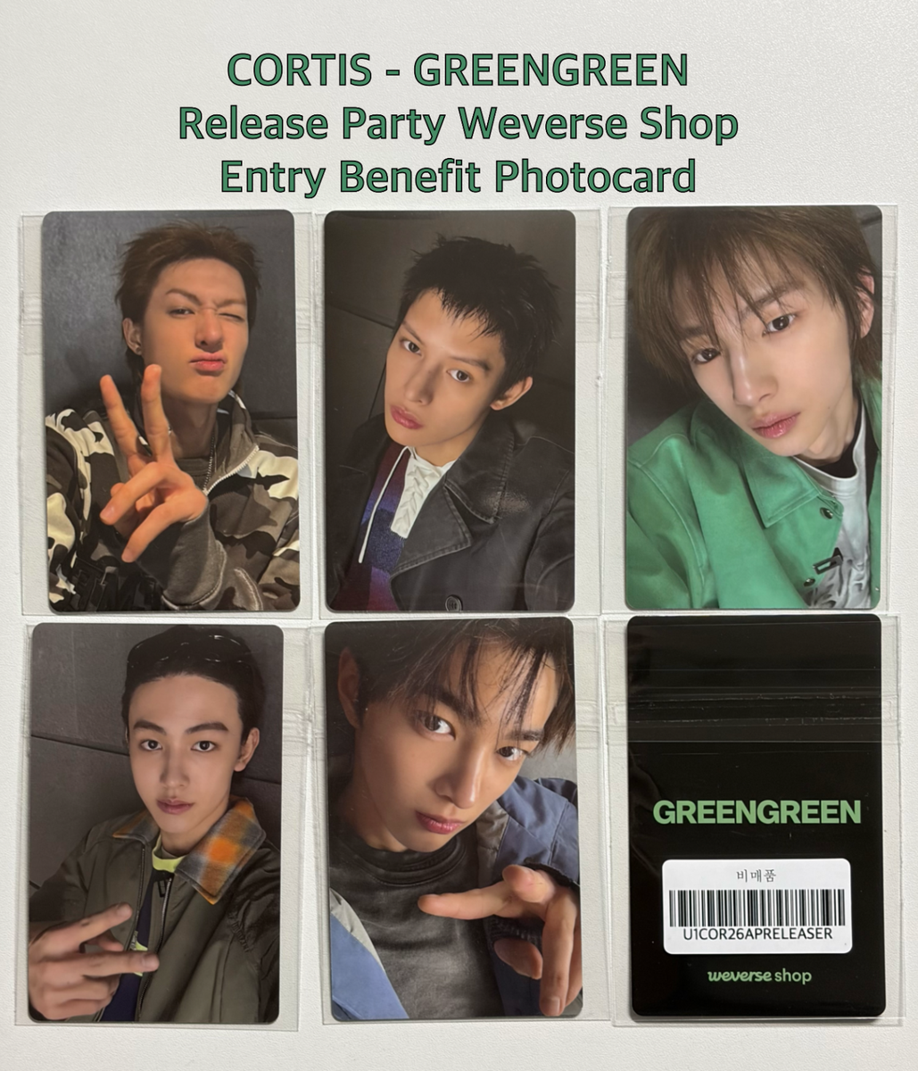 Cortis] GREENGREEN Release Party Weverse Shop Entry Benefit
