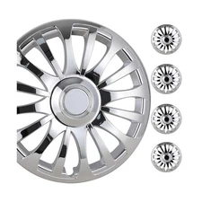 WolfX 16 Inch Hubcaps Set of 4 Wheel Rim Cover (Only Fit for Iron Hub) ABS Ma...