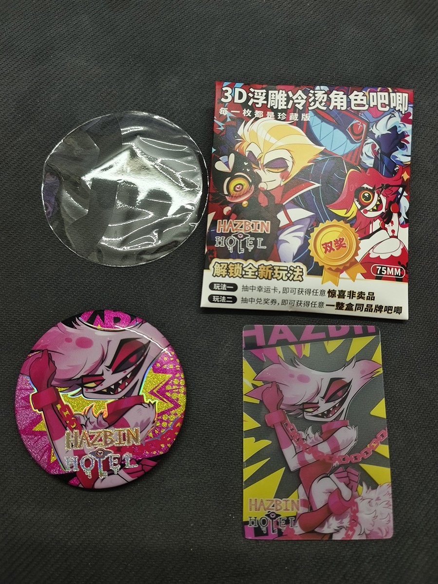 5pc/10pcs Blind Box Hazbin Hotel Niffty Vox Metal Pin Badge Lapel