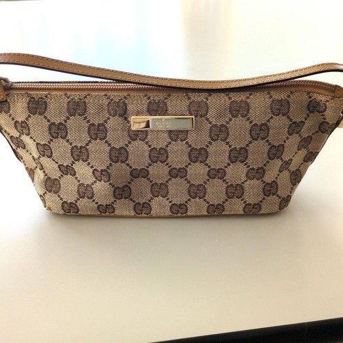 Gucci GG Canvas Handbag Brown Women Used From Japan