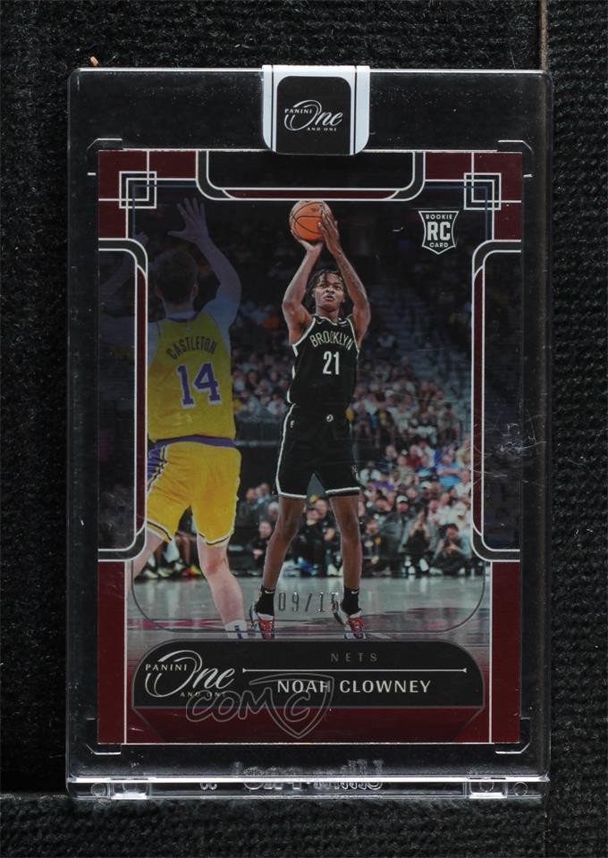 2023-24 Panini One and One Rookies Red 9/15 Noah Clowney #113 Rookie RC