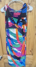 Lauren Ralph Lauren Dress Size 6 Sleeveless Abstract Print Ruched Cocktail Party