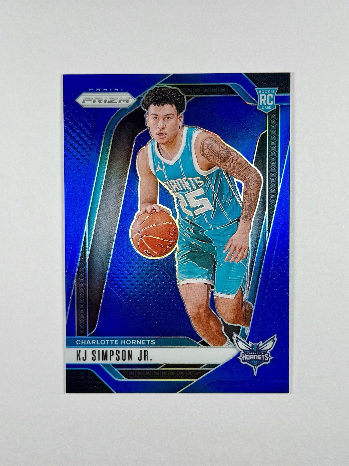 2024-25 Panini Prizm KJ Simpson Jr. #247 Blue Prizm /199 (RC)