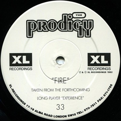 The Prodigy - Fire / Jericho 12'' Single Promo Vinyl Electronic 0273