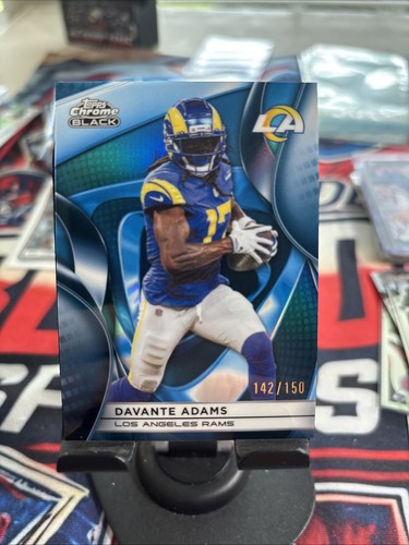 2025 Topps Chrome Black Davante Adams #59 True Blue /150 Color Match LA Rams🔥🔥