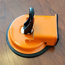 Glass Suction Plate Single Cup Vacuum Cup Handle Lifter Tool Orange/Black