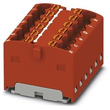 2PC PHOENIX CONTACT - IC 3002766 Distribution Block, Internally Jumpered, 12-Co