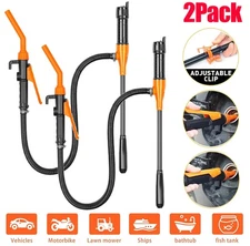 Battery Powered Electric Fuel Transfer Siphon Pump Gas Oil Water Liquid 2.4 GPM