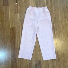 Alfred Dunner Pink Pull-On Pants 10P Petite Polyester Elastic Waist Lightweight