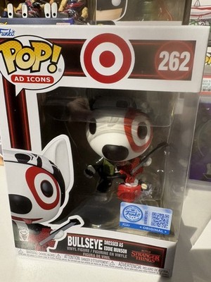 Funko Pop Bullseye Dressed as Eddie Munson - Stranger Things