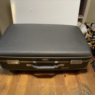 VTG American Tourister MI-Taper 24 x 16  X 7  Grey Suitcase MCM Ready To Travel