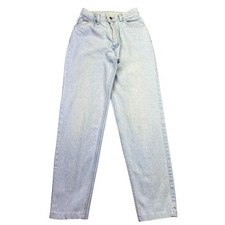 VTG Wrangler High Waisted Light Wash Mom Jeans Women Sz 8 M Fits 26" 80's USA