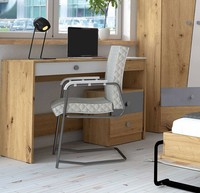Schreibtisch Computertisch BüRotisch 120Cm Artisan Eiche Weiß Matt 76466339