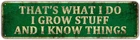 Funny Garden Decor Vintage Metal Tin Sign - Outdoor Funny Wall Decor -(4" x 16")