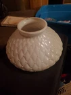 Vintage GWTW Hurricane White Hobnail Milk Glass Lamp Shade 6.25”Fitter
