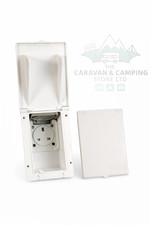 Caravan Mains Outlet Socket PO119  13A Flush Fitted External 230V Electrics