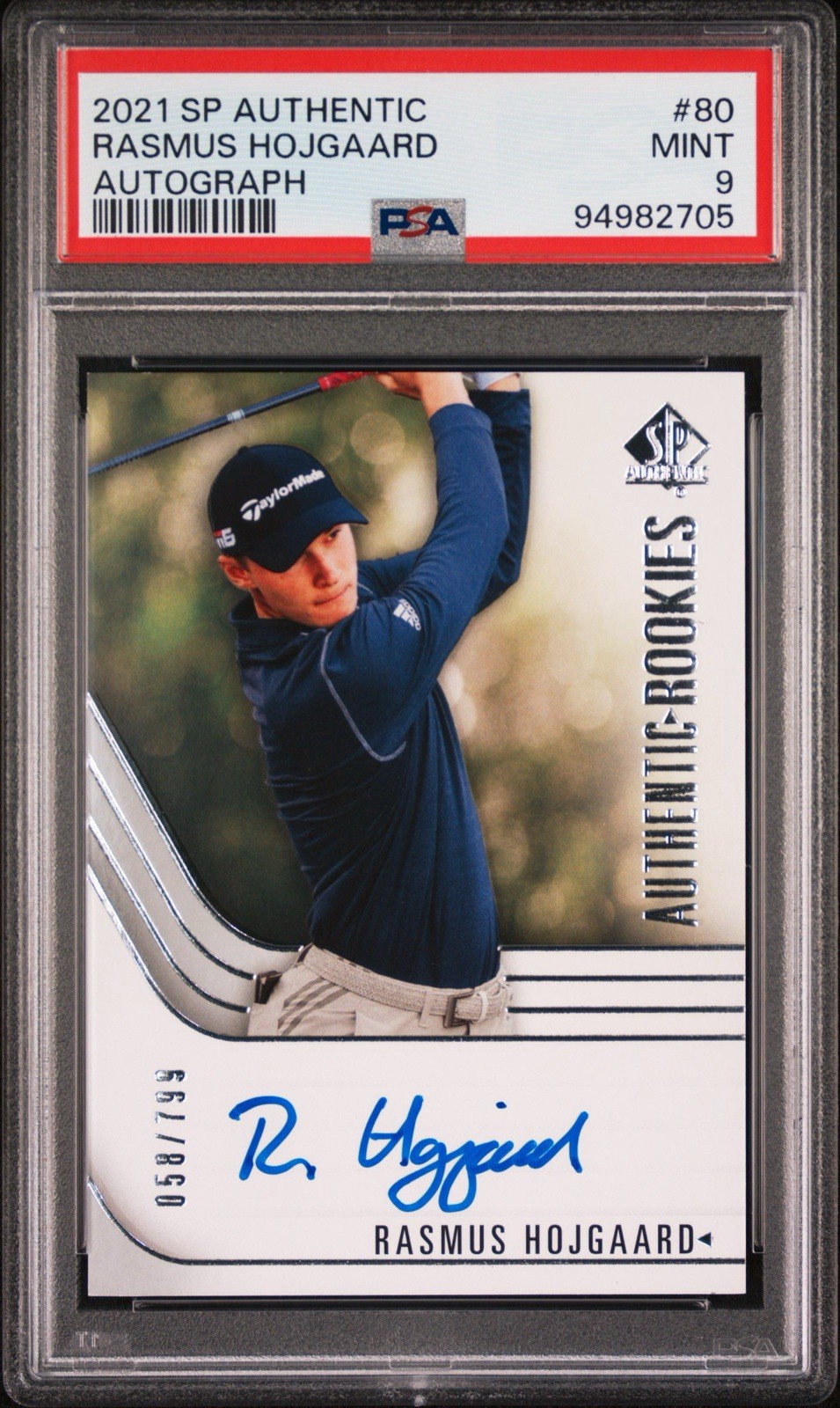 Hi Rasmus Signature 2021 SP Authentic - Authentic Rookie Signatures Tier 1 Rasmus Hojgaard ...