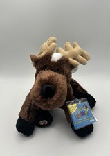 Reindeer Webkinz HM137 Rare Retired, Mint Plush with Sealed Tag Unused Code