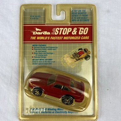 VINTAGE DARDA Stop&Go PULL-BACK SELF WINDING MOTOR  *RARE* RED FORD MUSTANG 
