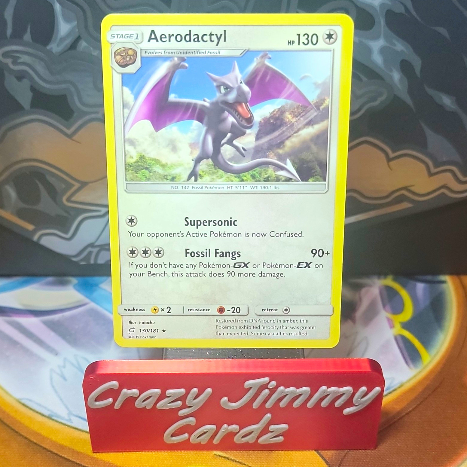 Aerodactyl 130/181 Pokemon SM-Team Up Rare English 130 HP 2019 Near Mint