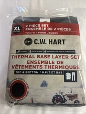 CW Hart Thermal Base Layer Set Top and Bottom Youth XL Wicking Performance