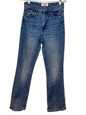 REFORMATION JEANS Organic Cotton High Rise Malta Wash Straight Leg Denim Size 26