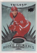 2014-15 Trilogy Level 1 Rookie Premieres Radiant Black 3/3 Victor Rask #114 7ez