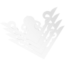 4 Pcs Acrylic Mirror Border Decals Self Adhesive For Bathroom Mirror