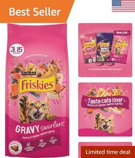 3.15 lb Purina Gravy Swirlers Dry Cat Food with Chicken & Salmon, Allergen-Free 2.71 per gallon